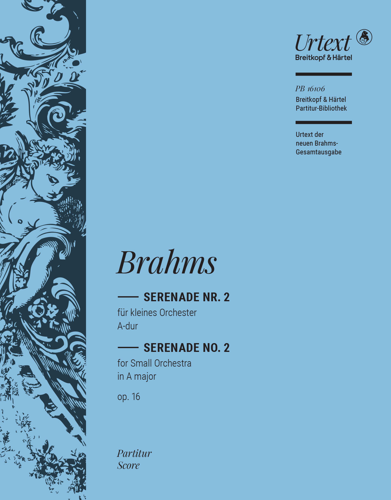 Brahms Serenade No 2 Op16 Score Sheet Music Songbook
