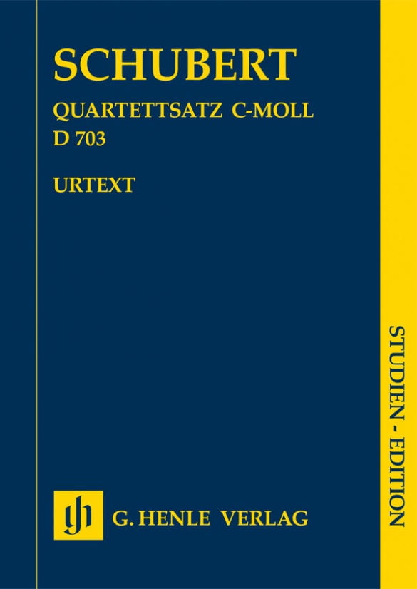 Schubert Quartettsatz C-moll D 703 Se Study Score Sheet Music Songbook