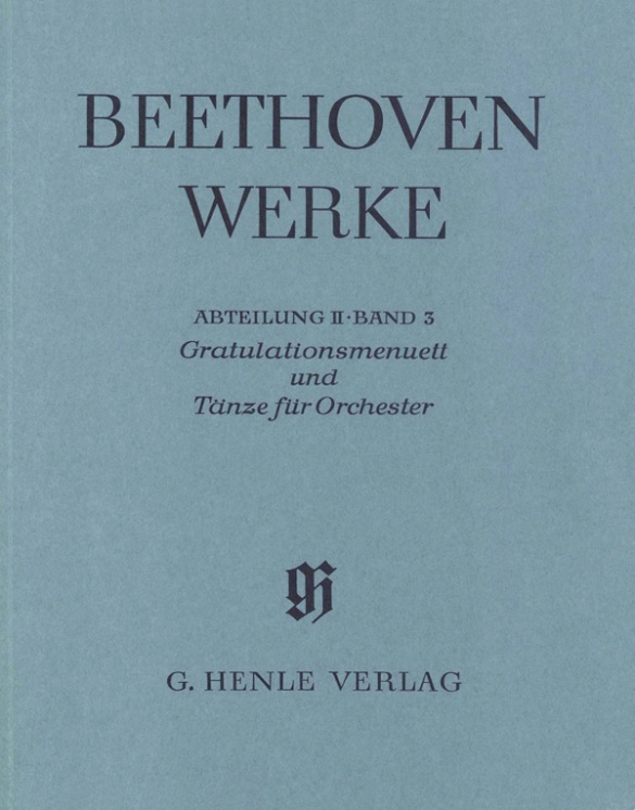 Beethoven Gratulationsmenuett Und Tanze Orchester Sheet Music Songbook