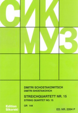 Shostakovich Streichquartett Nr. 15 Score Sheet Music Songbook