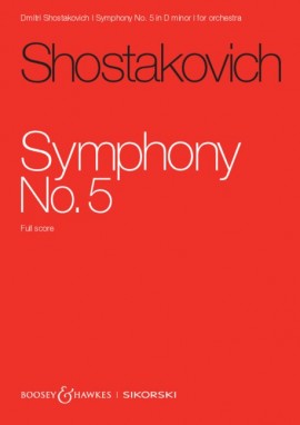Shostakovich Symphony No 5 Dmin Op47 Full Score Sheet Music Songbook