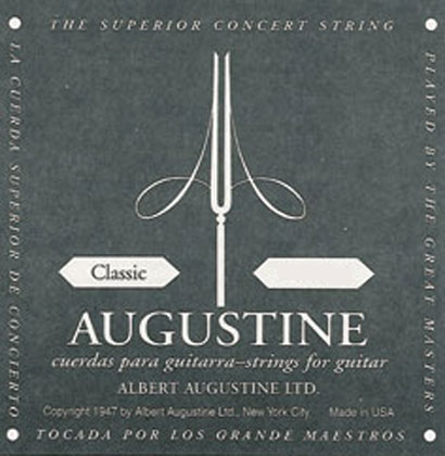 Guitar Strings Augustine Black Label Sheet Music Songbook