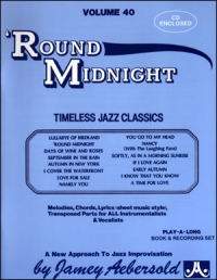 Aebersold 040 Round Midnight Book/cd Sheet Music Songbook