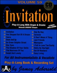 Aebersold 059 Invitation Book/cd Sheet Music Songbook