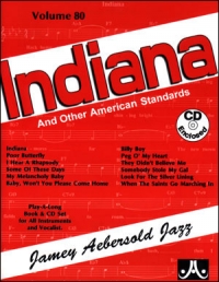 Aebersold 080 Indiana Book/cd Sheet Music Songbook