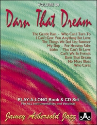Aebersold 089 Darn That Dream Book/cd Sheet Music Songbook