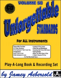 Aebersold 058 Unforgettable Standards Book/cd Sheet Music Songbook