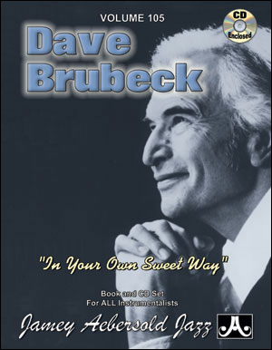 Aebersold 105 Dave Brubeck Own Sweet Way Book/cd Sheet Music Songbook