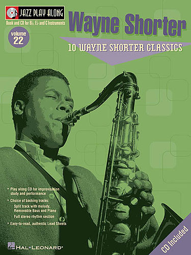 Jazz Play Along 22 Wayne Shorter Book & Cd Sheet Music Songbook