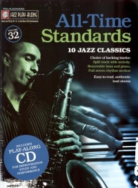 Jazz Play Along 32 All Time Standards Book & Cd Sheet Music Songbook