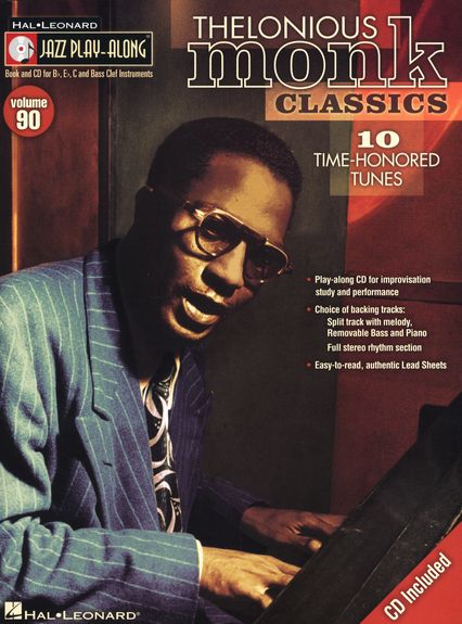 Jazz Play Along 90 Thelonious Monk Classics Bk/cd Sheet Music Songbook