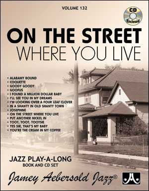 Aebersold 132 On The Street Where You Live Bk & Cd Sheet Music Songbook