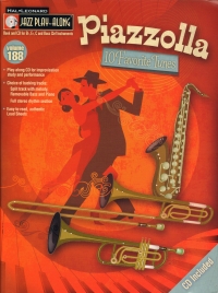 Jazz Play Along 188 Piazzolla 10 Favorite Tunes + Sheet Music Songbook