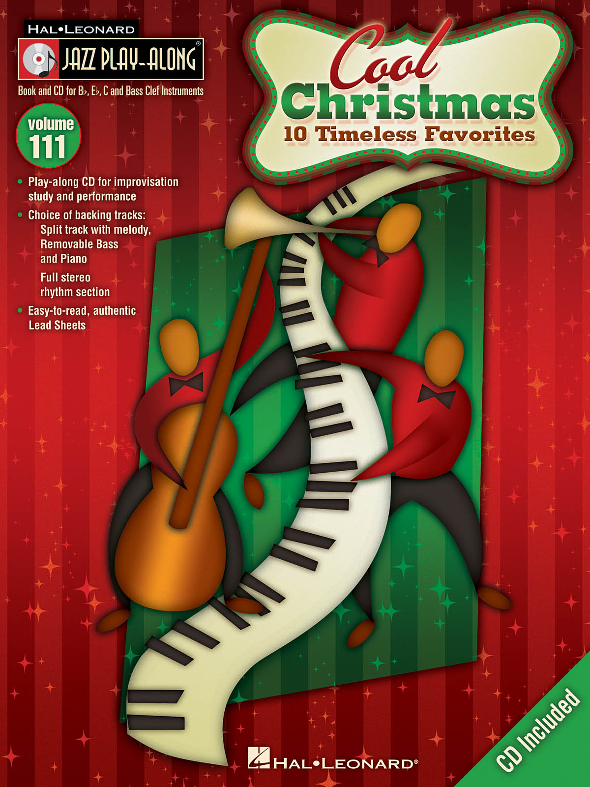Jazz Play Along 111 Cool Christmas Book & Cd Sheet Music Songbook