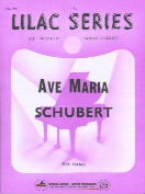Lilac 079 Schubert Ave Maria Sheet Music Songbook