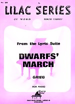 Lilac 089 Grieg March Of The Dwarfs Sheet Music Songbook