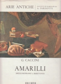 Amarilli Caccini Mezzo-soprano/baritone Sheet Music Songbook