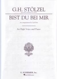 Bist Du Bei Mir Bach Key Eb (high) Sheet Music Songbook