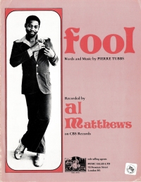 Fool (al Matthews) Sheet Music Songbook