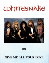 Give Me All Your Love (whitesnake) Sheet Music Songbook