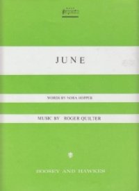 June Quilter Voice And Piano Key F Sheet Music Songbook