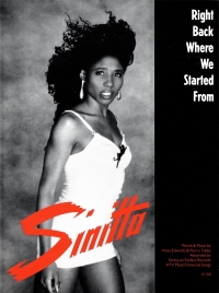 Right Back Where We Started From (sinitta) Sheet Music Songbook