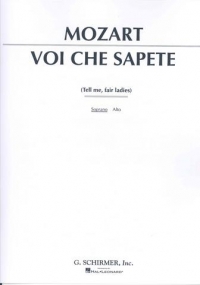 Voi Che Sapete Mozart (high Key) Sheet Music Songbook