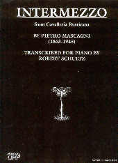 Intermezzo From Cavalleria Rusticana Mascagni Pno Sheet Music Songbook