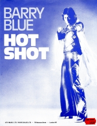 Hot Shot (barry Blue) Sheet Music Songbook