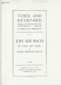If Thou Art Near & Come Gentle Death Bach Bb Major Sheet Music Songbook