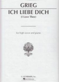 I Love Thee (ich Liebe Dich) Grieg Medium D Major Sheet Music Songbook