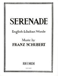 Serenade Schubert Voice Sheet Music Songbook