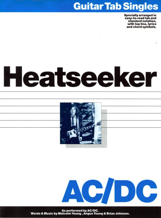Heatseeker Ac/dc Gtr Tab Sheet Music Songbook