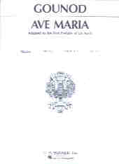 Ave Maria Bach/gounod G Latin/english Sheet Music Songbook