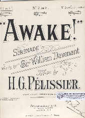 Awake In Eb Pelissier Sheet Music Songbook