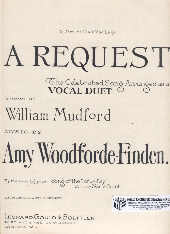 Request Woodforde-finden Vocal Duet Sheet Music Songbook