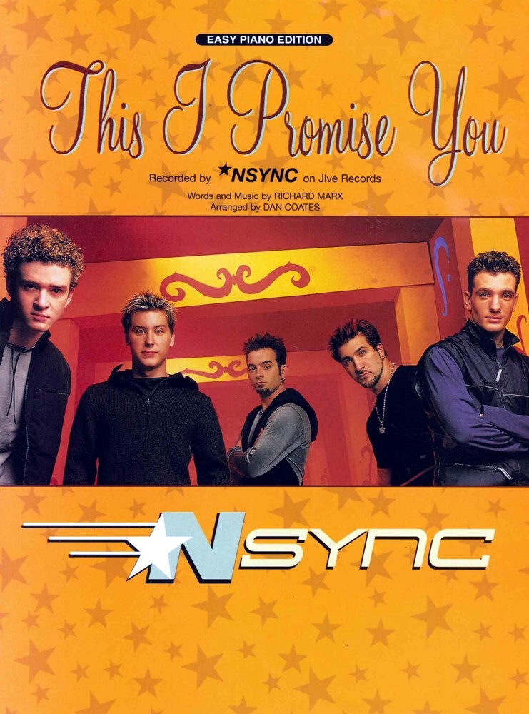This I Promise You Nsync Sheet Music Songbook