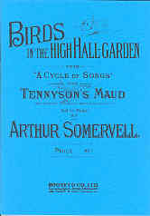 Birds In The High Hall-garden Somervell Eb Sheet Music Songbook