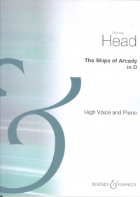 Ships Of Arcady Head Key D High Voice & Piano Sheet Music Songbook