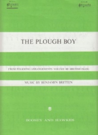 Plough Boy Britten Key G Major Voice & Piano Sheet Music Songbook