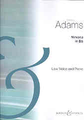 Nirvana Adams (no 1) Key Bb Low Voice & Piano Sheet Music Songbook