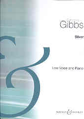 Silver Armstrong Gibbs Key Emin Low Voice & Piano Sheet Music Songbook