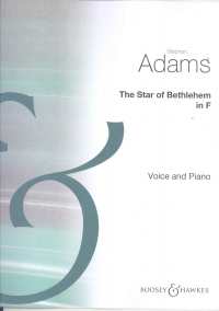 Star Of Bethlehem Adams Key F Voice & Piano Sheet Music Songbook