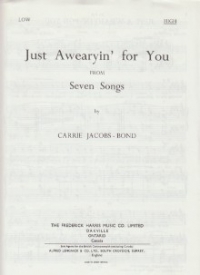 Just Awearyin For You Jacobs Key Db Sheet Music Songbook