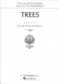 Trees Medium Low In C Rasbach Sheet Music Songbook