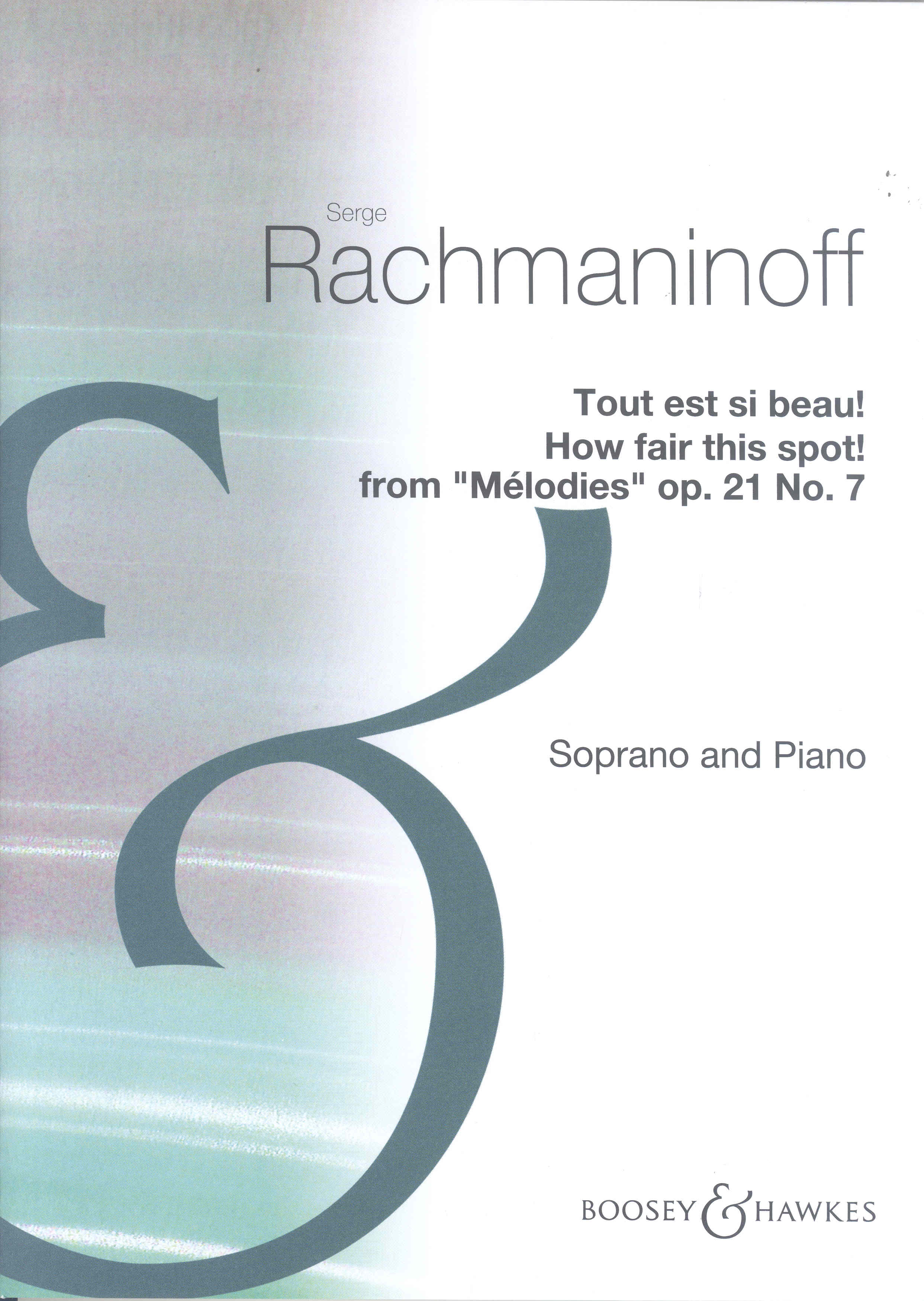 How Fair This Spot Op21/7 Rachmaninoff High Voice Sheet Music Songbook