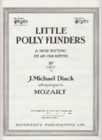 Little Polly Flinders Diack Low Voice Key Eb Sheet Music Songbook