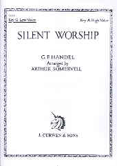 Silent Worship Handel Low Voice Key G Sheet Music Songbook