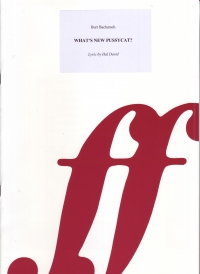 Whats New Pussycat? Bacherach & David Sheet Music Songbook