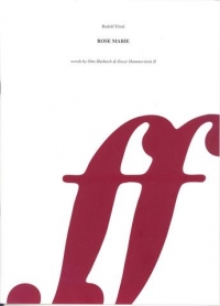 Rose Marie Friml/harbach/hammerstein Sheet Music Songbook